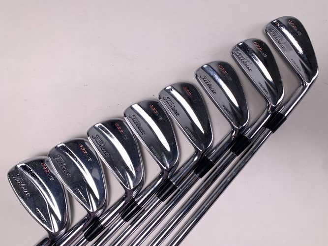 Titleist 695 MB Forged Iron Set 2-9 True Temper Dynamic Gold S300 Stiff RH +1''