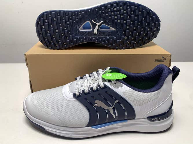 Puma IGNITE Elevate 2 Waterproof Golf Shoes White Men's SZ 12.5 (310243 01) NIB