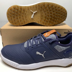 Puma IGNITE Elevate Waterproof Golf Shoes Navy Men's SZ 8.5 (376077 05) NIB