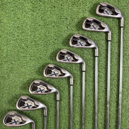 Callaway X20 X-20 Iron Set 4-PW SW Uniflex Steel Right Handed
