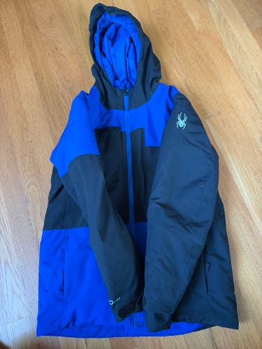 Blue Unisex Youth size 14 Spyder Jacket (Used)