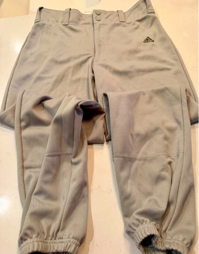Gray Men's XL Youth Adidas Game Pants (Used)