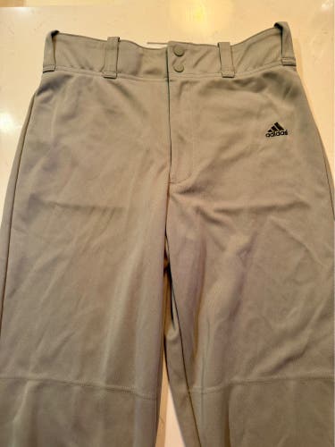 Gray Men's Large Youth Adidas Game Pants (Used)