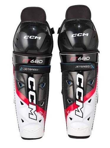 New Senior CCM JetSpeed FT680 14" Shin Pads