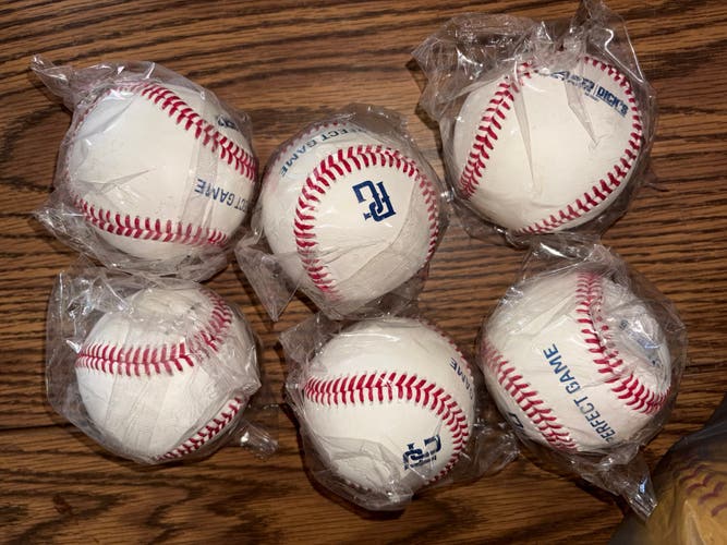 6 new perfect game baseballs
