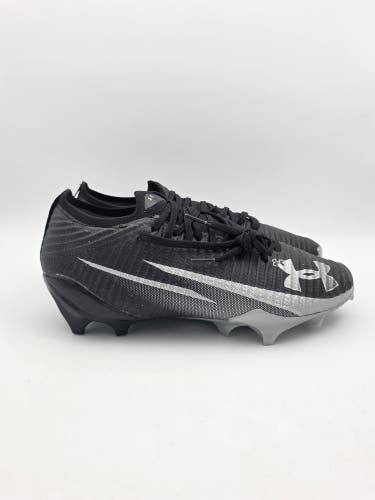 Under Armour Blur Pro Football Cleats Black Silver 3028220-003 Men’s Size 8