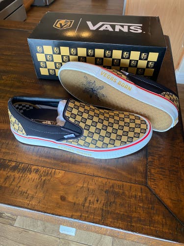 Vegas Golden Knights LE Checkerboard Vans Skate Slip-On