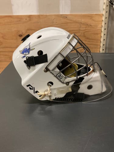 Used Junior Warrior Ritual F1 Goalie Mask | Bag Included