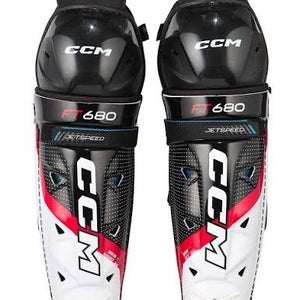 New Senior CCM JetSpeed FT680 16" Shin Pads
