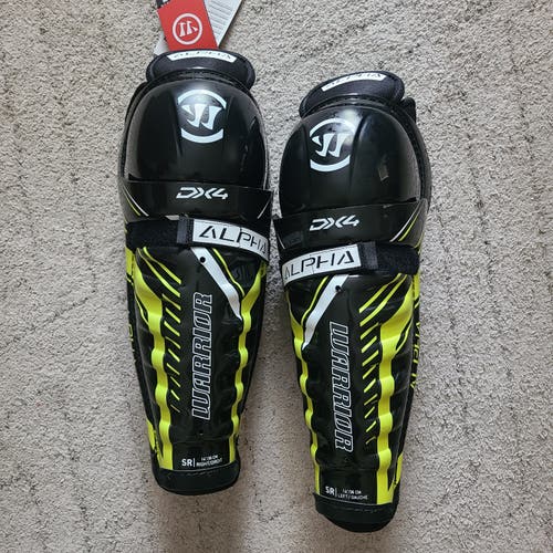 Senior Warrior Alpha DX4 14" Shin Pads (New)