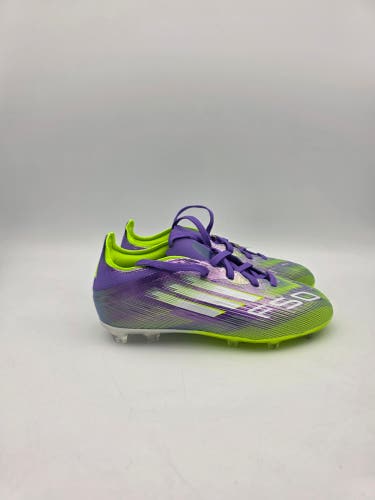 Adidas F50 Elite FG Purple Rush Lucid Lemon JH7714 Soccer Cleats Youth Size 1