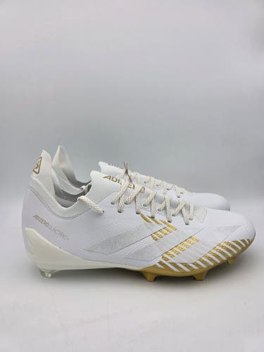 Adidas Adizero Electric + Men's Football Cleats White Gold IE6282 Size 13