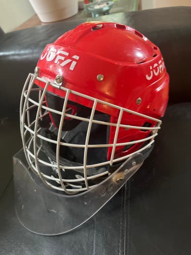 Jofa 390 sr. With 278 goalie cage and Cooper dangler