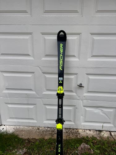 Men's Fischer RC4 SL 165 cm Racing Skis With Bindings (Used)
