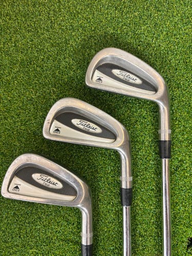 2001 Titleist DCI 762 Right Handed Iron Set Stiff Flex (Used) 3-8, PW