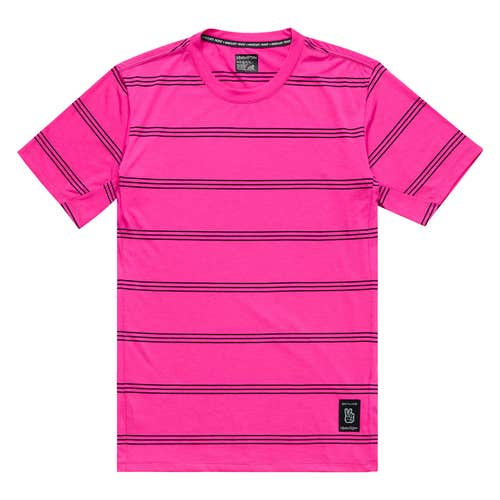 SKYLINE SHORT SLEEVE RIDE TEE; WASHED OUT PARTY PINK MD (New)