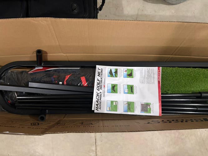 Rukket Sports Haack Golf Net w/ Tri-Turf Mat