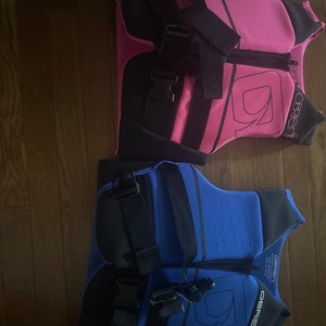 Life Jackets 50-90 lbs (one pink one blue)