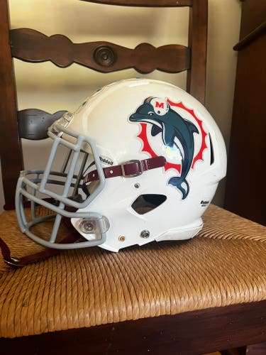 White Adult Medium Riddell Speed Helmet (Used)