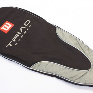 WILSON "TRIAD HAMMER" SINGLE ZIPPERED TENNIS RACQUET COVER WITH STRAP