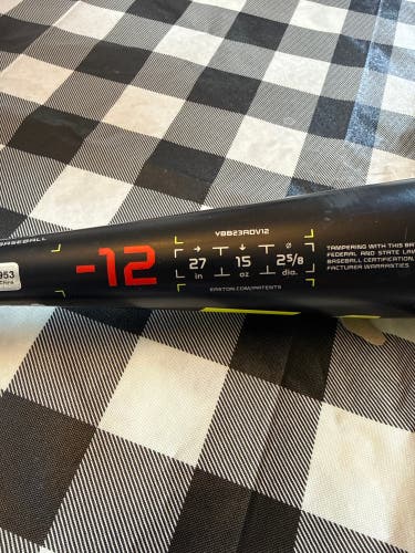 2023 Easton ADV1 Composite USABat Certified Bat (-12) 15 oz 27" (Used)