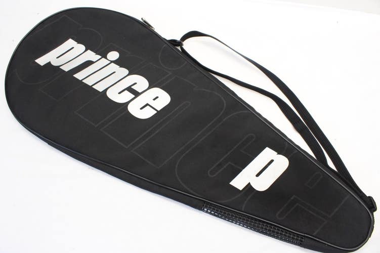 PRINCE SINGLE ZIPPERED TENNIS RACQUET COVER WITH STRAP