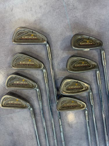 Men's Tommy Armour 855s Silver Scot Iron Set Right Handed Stiff Flex (Used)