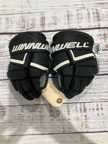 Black Youth Winnwell AMP500 Gloves 8" (Used)