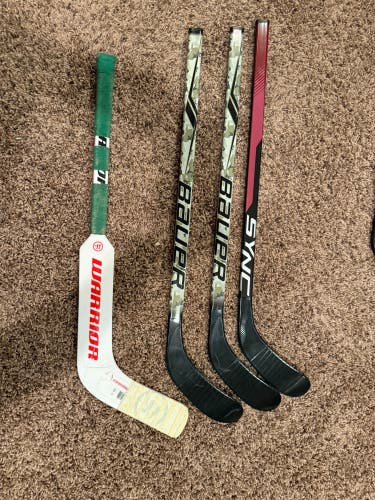 Youth Bauer Mystery Mini Right Handed Hockey stick lot