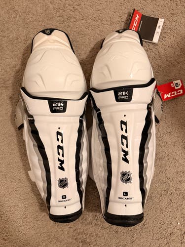 Senior CCM 21K 15" Shin Pads (New)