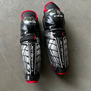 Senior CCM JetSpeed FT350 12" Shin Pads (New)