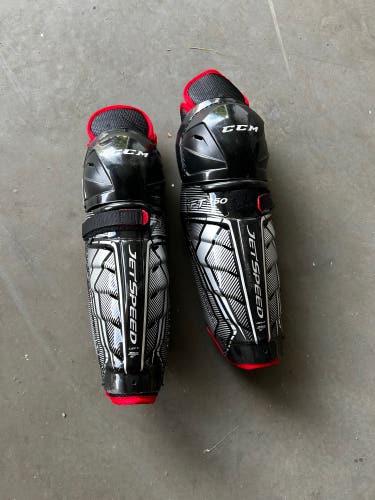 Senior CCM JetSpeed FT350 12" Shin Pads (New)