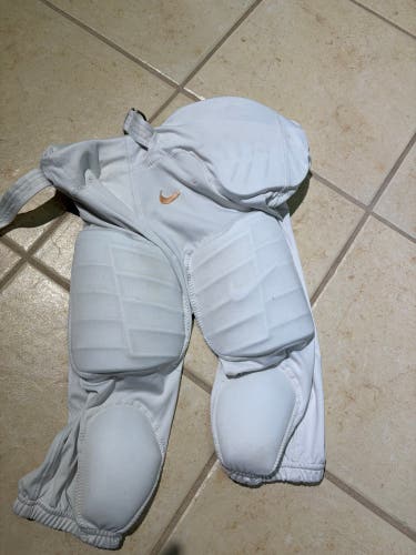 White Men's Small Adult Nike Team Defender Game Pants (Used)