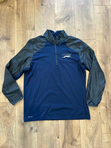 Mens Gilman Lacrosse Coaches Quarter Zip Size Large