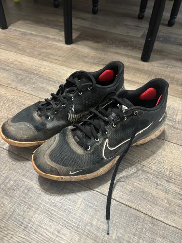 Black Men's Size M 11.5 (W 12.5) Adult Nike React Low Top Metal (Used)