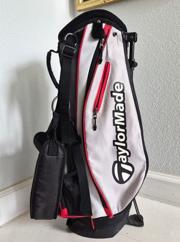 TaylorMade FlexTech Junior Golf Stand Bag - White / Black / Red