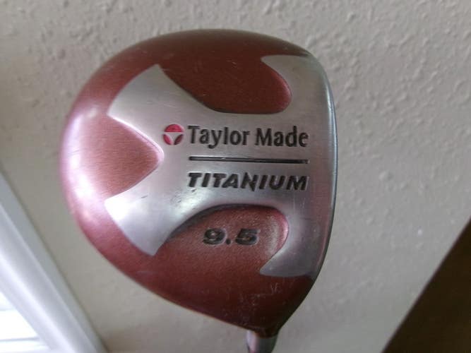 TAYLORMADE TITANIUM DRIVER 9.5* W/BUBBLE SHAFT S-90 PLUS STIFF FLEX GRAPHITE RH
