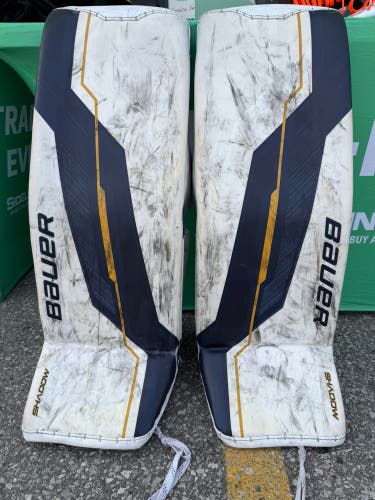 34" Senior Bauer Supreme Shadow Pro Stock Goalie Leg Pads