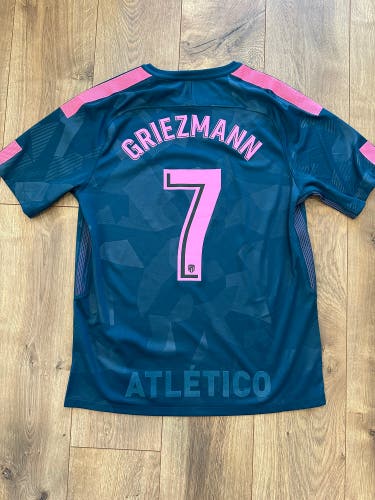 Men’s Athletico Madrid 2017-2018 Third Kit with Griezmann #7 Size Large
