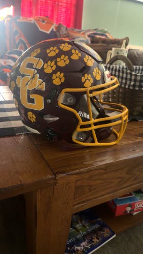 Red Adult Medium Riddell SpeedFlex Helmet (Used)