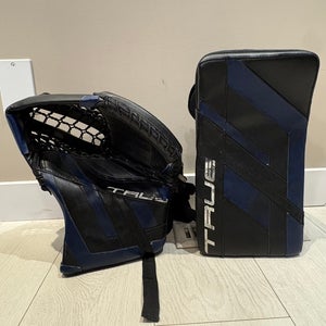 True HZRDUS 7x4 Senior Regular Glove and Blocker (Used)