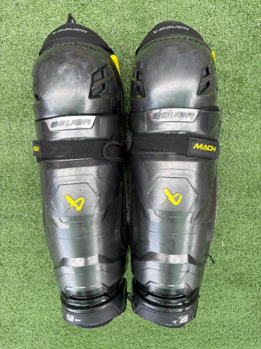 Senior Bauer Supreme Mach Shin Pads 15" (Used)