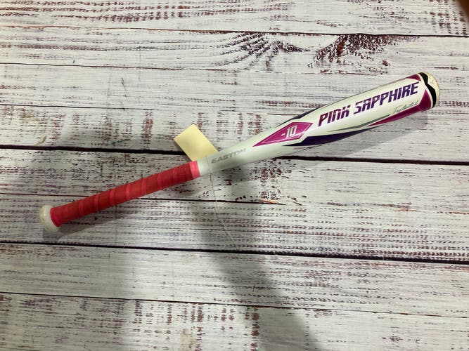 2022 Easton Pink Sapphire Alloy Bat (-10) Alloy 14 oz 24" (Used)