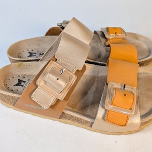 Mephisto Madison Leather Slide Sandal Women's Size: 38 / 7 Multi-Color Comfort