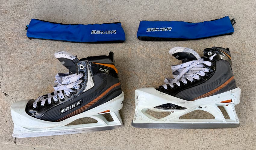 Bauer Elite (Cowling) Hockey Goalie Skates Extra Wide Width 12.5 (Used)