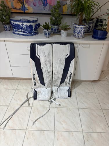 Small Bauer Supreme Shadow Goalie Leg Pads (Used)