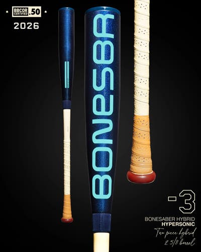 2026 Warstic Bonesaber Hybrid BBCOR Hypersonic Edition Certified Bat (-3) 29 oz 32" (Used)