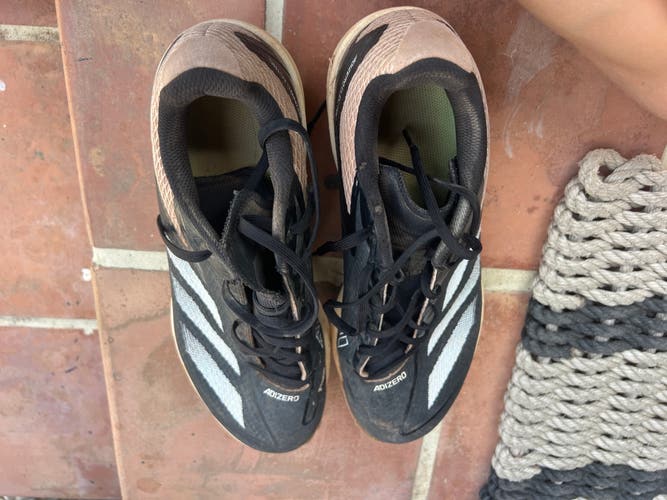 Black Men's Size M 12.0 (W 13.0) Adult Adidas Adizero Low Top Metal (Used)