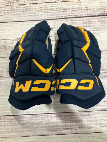 Blue Senior CCM JetSpeed FT680 Gloves 14" (Used)