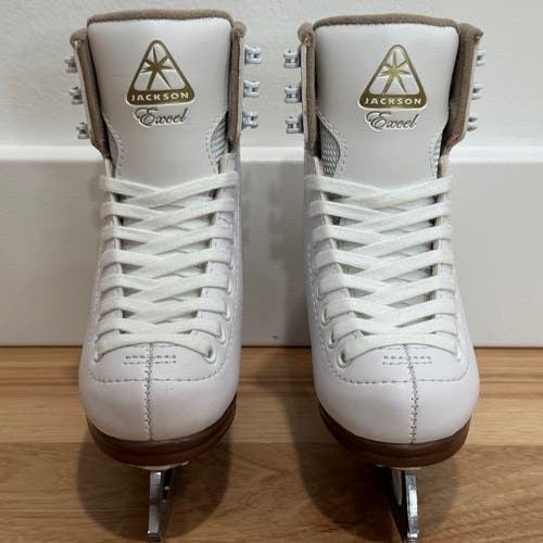 Jackson Ultima Excel JS1291 Misses White Figure Ice Skates Size 11